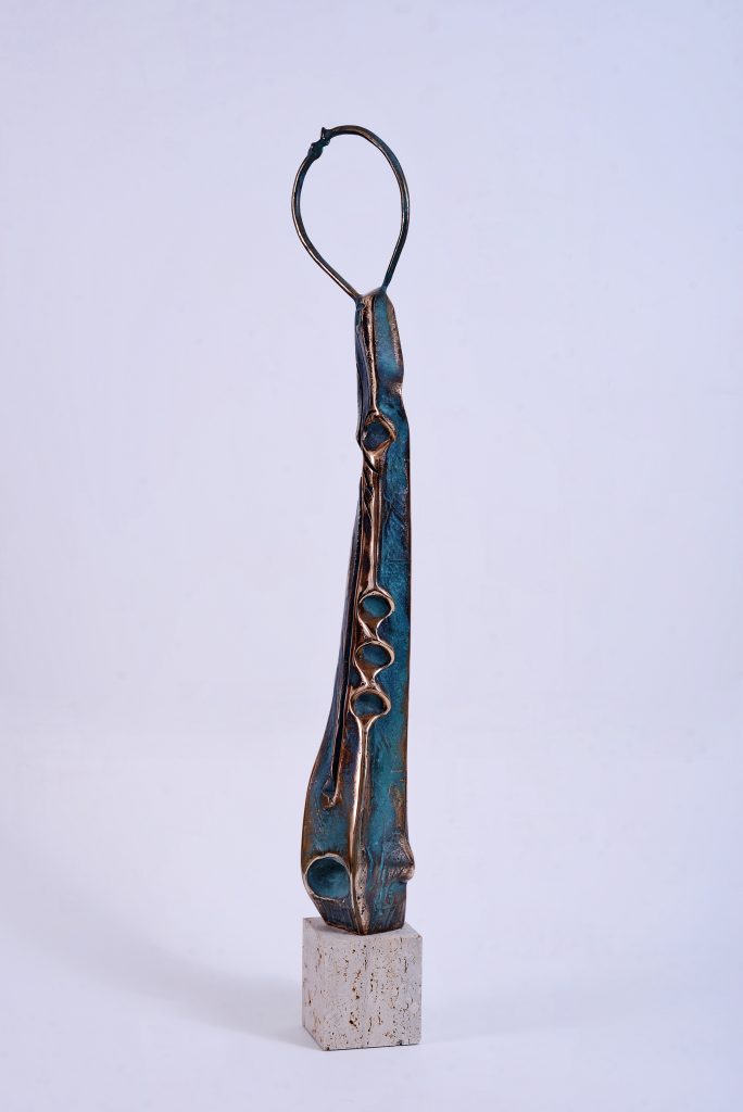 Ascet I – sculptură în bronz, artist Liviu Bumbu – Liviu Bumbu – O Galerie de Artă