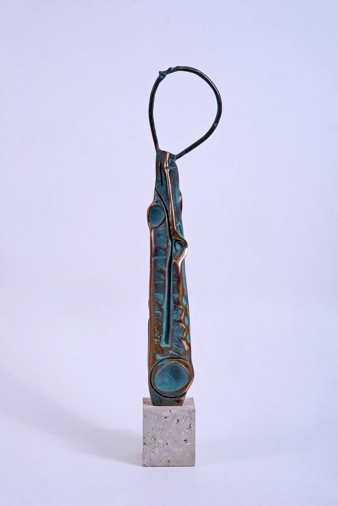 Ascet II – sculptură în bronz, artist Liviu Bumbu – Liviu Bumbu – O Galerie de Artă