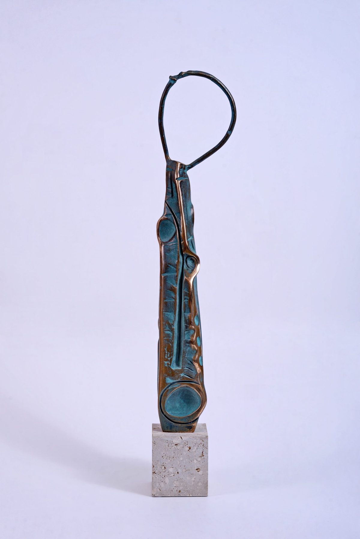 Ascet II – sculptură în bronz, artist Liviu Bumbu – Liviu Bumbu – O Galerie de Artă