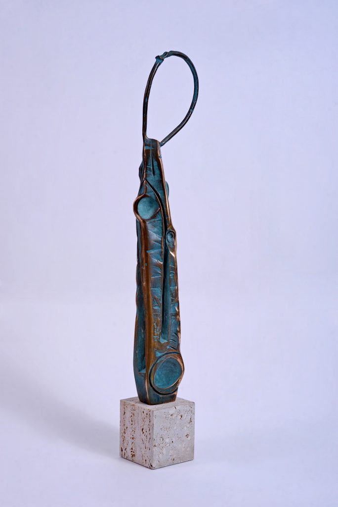 Ascet II – sculptură în bronz, artist Liviu Bumbu – Liviu Bumbu – O Galerie de Artă