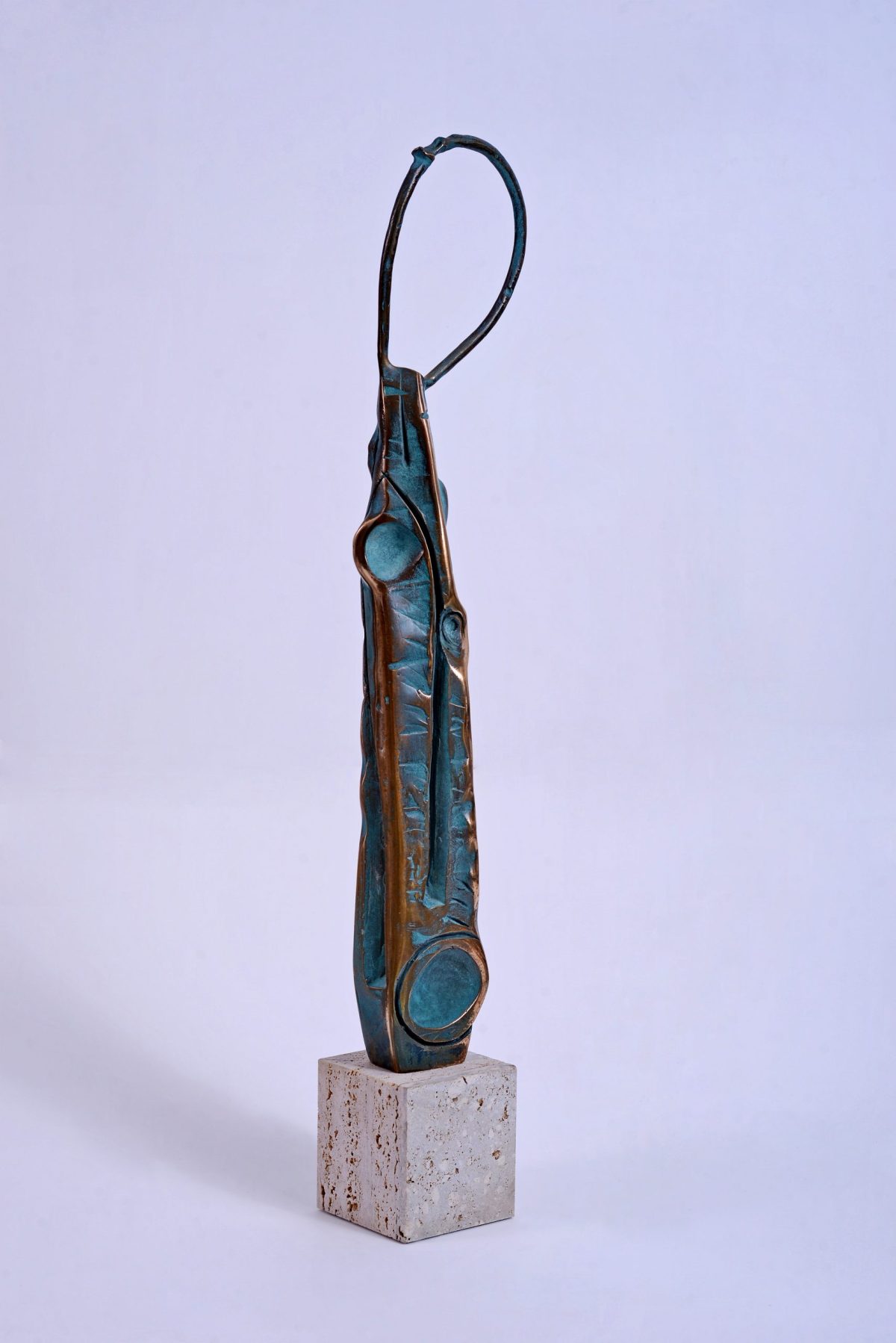 Ascet II – sculptură în bronz, artist Liviu Bumbu – Liviu Bumbu – O Galerie de Artă