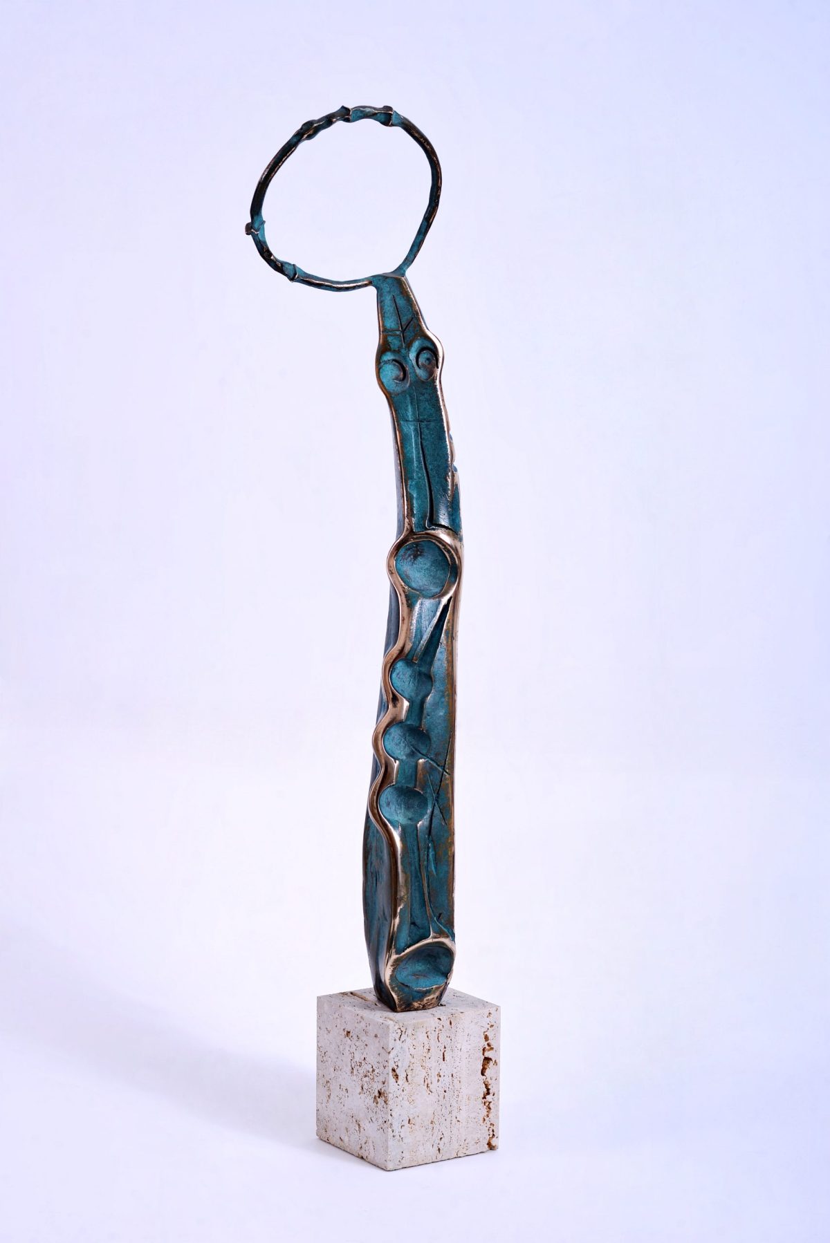 Ascet III – sculptură în bronz, artist Liviu Bumbu – Liviu Bumbu – O Galerie de Artă