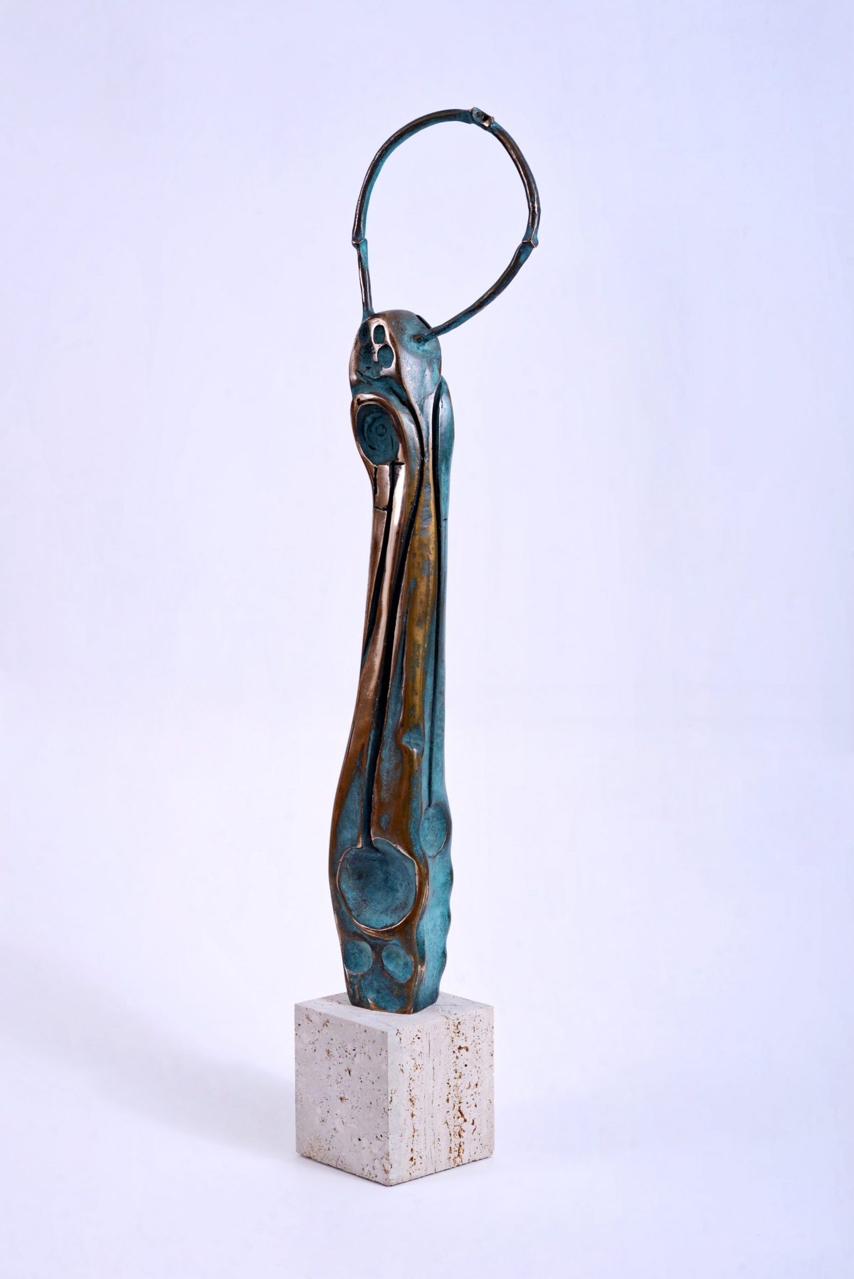 Ascet IV – sculptură în bronz, artist Liviu Bumbu – Liviu Bumbu – O Galerie de Artă