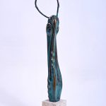Ascet IV – sculptură în bronz, artist Liviu Bumbu – Liviu Bumbu – O Galerie de Artă