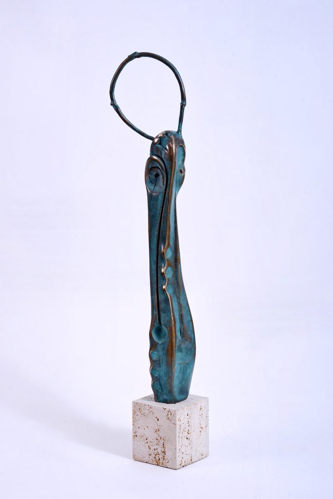 Ascet IV – sculptură în bronz, artist Liviu Bumbu – Liviu Bumbu – O Galerie de Artă