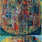 Entropic gravity Cerc și elipsă II – pictură în acrilic, artistă Cristina Marian – Cristina Marian – O Galerie de Artă