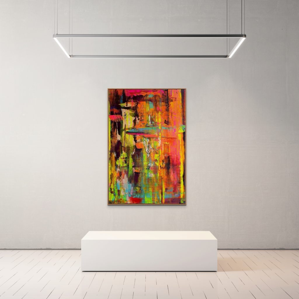 Entropic gravity – Culoarea unei emoții – pictură în acrilic, artistă Cristina Marian – Cristina Marian – O Galerie de Artă