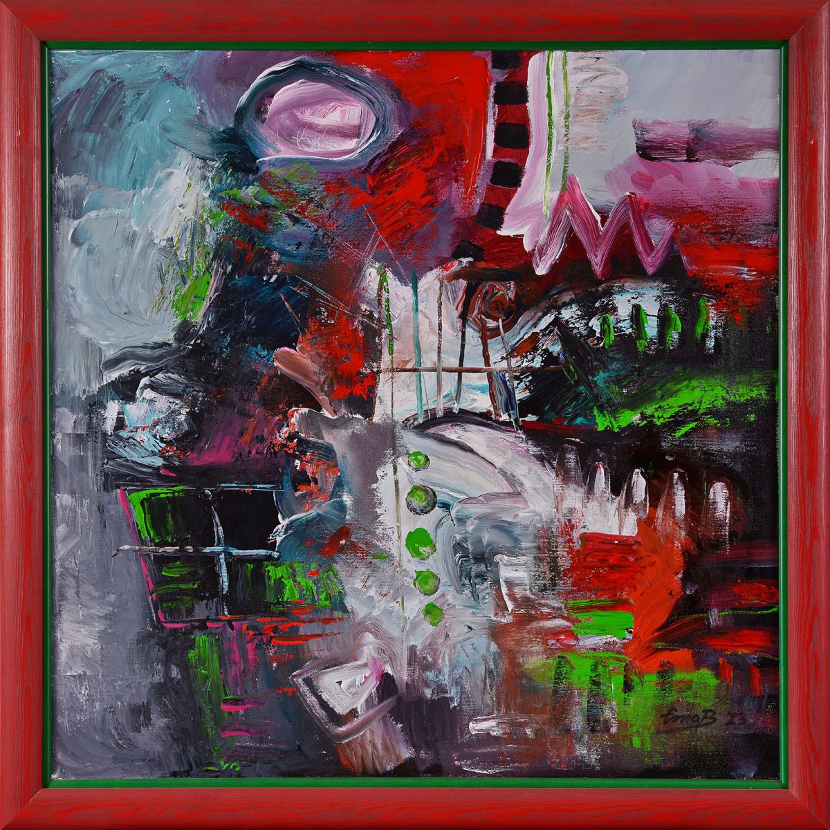 Fereastră III – pictură în acrilic, artist Emanuel Bumbu – Emanuel Bumbu – O Galerie de Artă