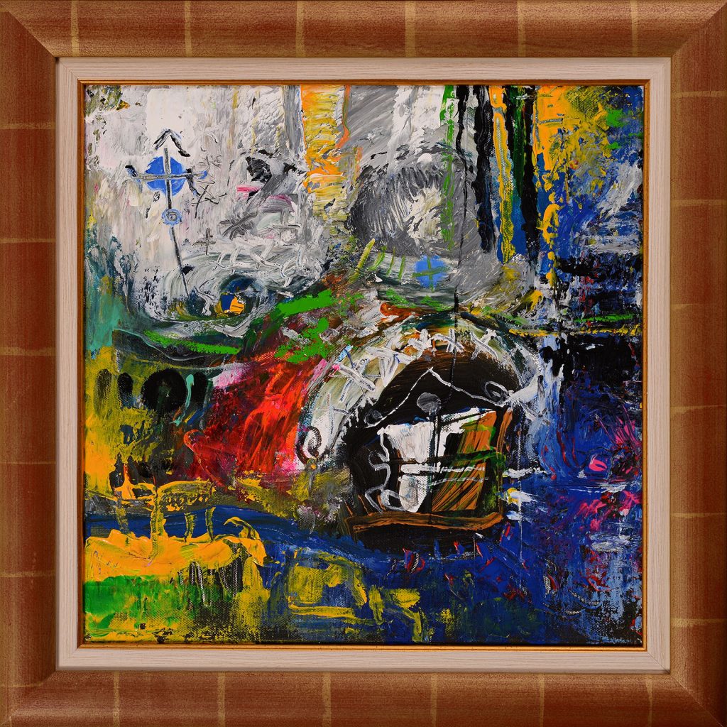 Fereastră II – pictură în acrilic, artist Emanuel Bumbu – Emanuel Bumbu – O Galerie de Artă