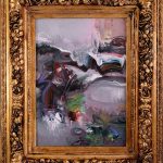 Frământările muntelui – pictură în acrilic, artist Emanuel Bumbu – Emanuel Bumbu – O Galerie de Artă