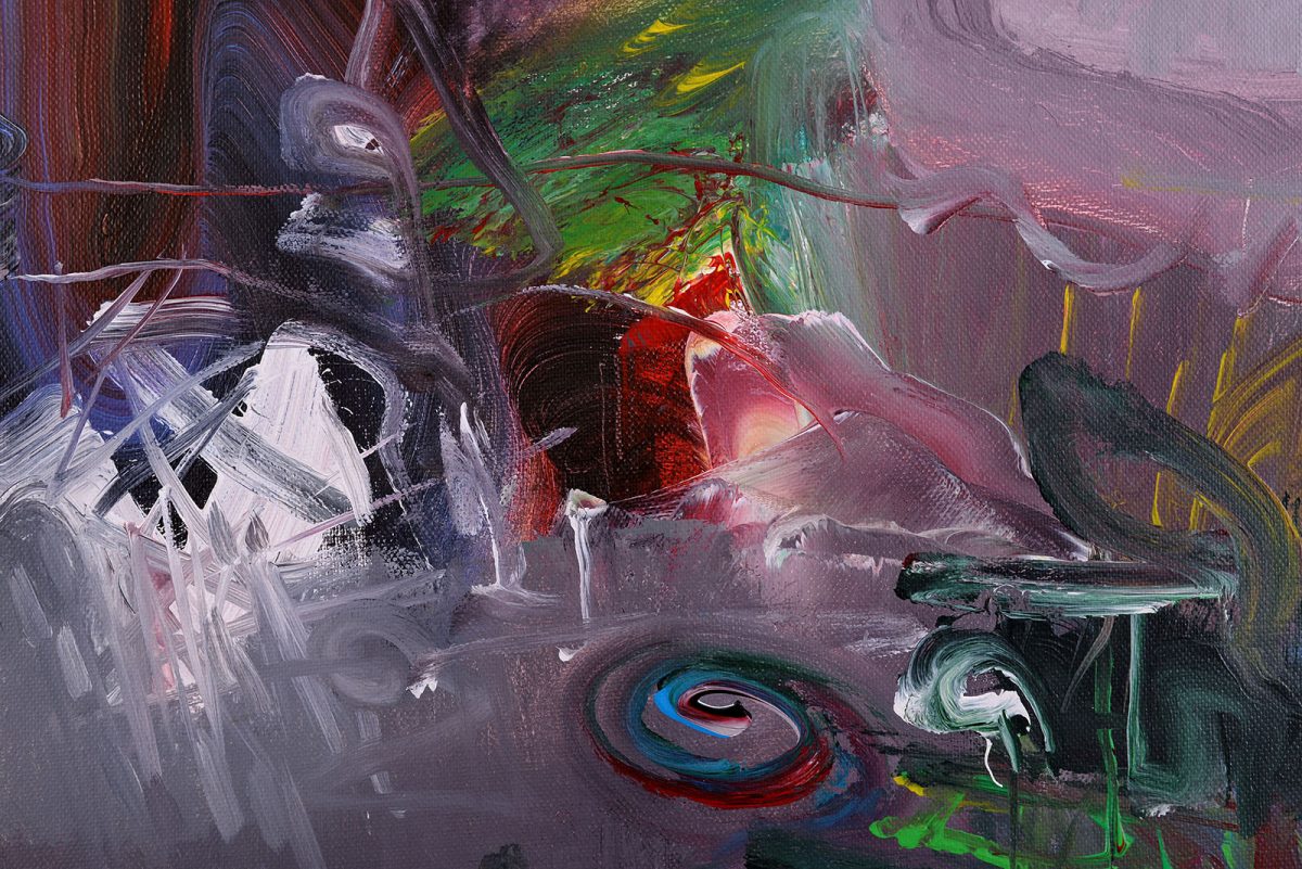 Frământările muntelui – pictură în acrilic, artist Emanuel Bumbu – Emanuel Bumbu – O Galerie de Artă
