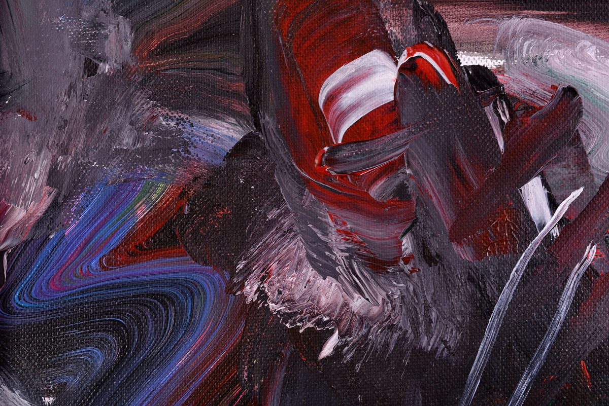 Frământările muntelui – pictură în acrilic, artist Emanuel Bumbu – Emanuel Bumbu – O Galerie de Artă