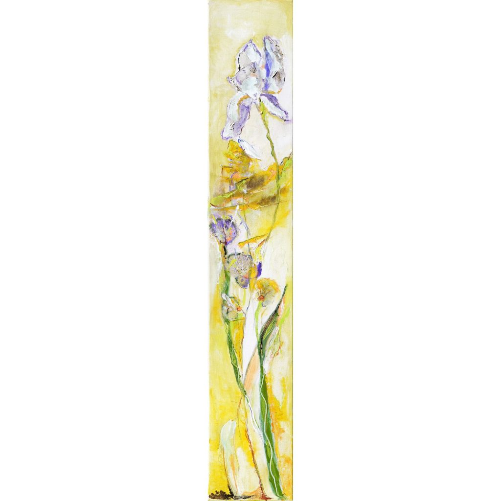 Iris IV – pictură în ulei, artistă Katalin Hajdu – Katalin Hajdu – O Galerie de Artă