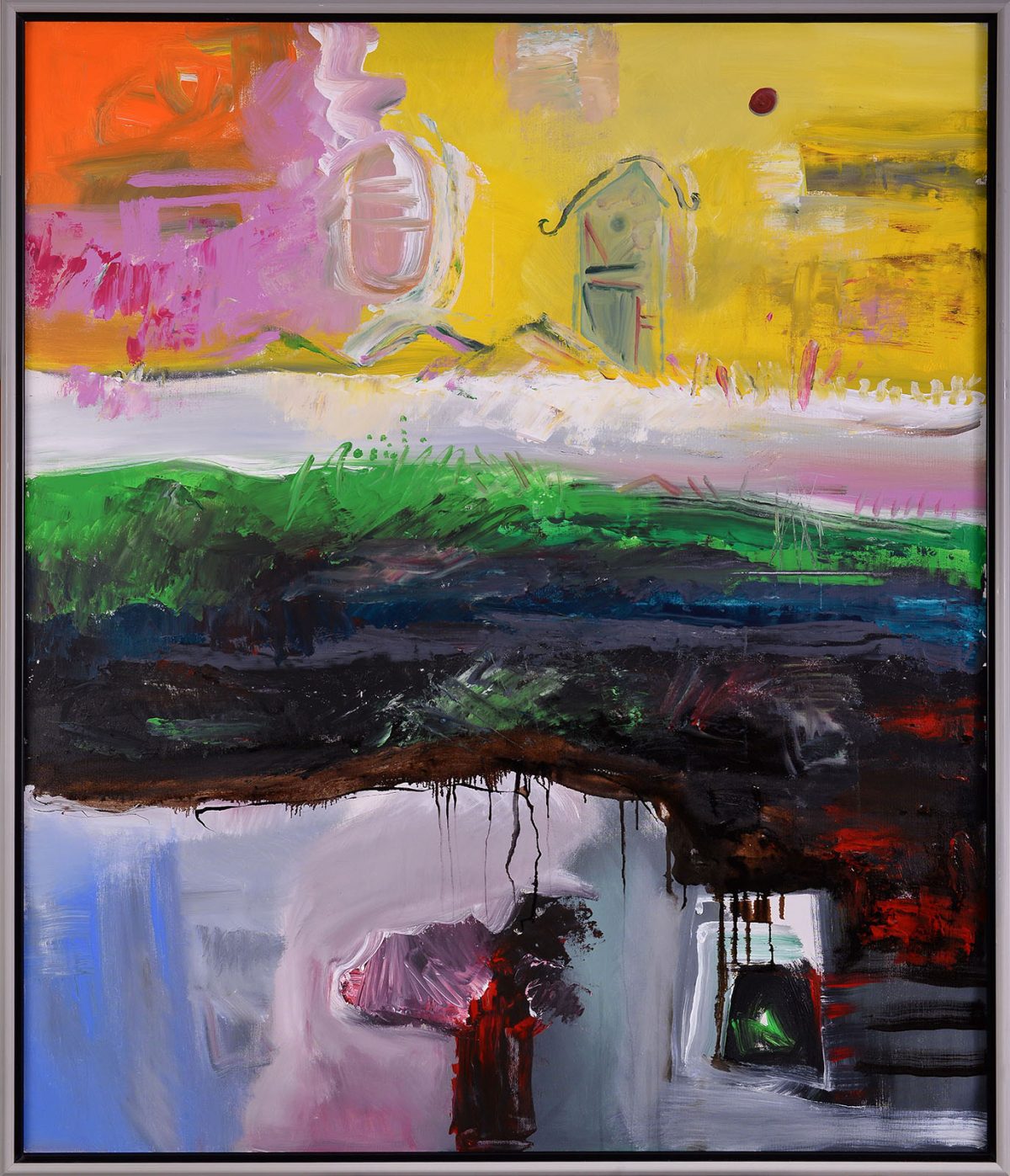 Între vis și realitate – pictură în acrilic, artist Emanuel Bumbu – Emanuel Bumbu – O Galerie de Artă