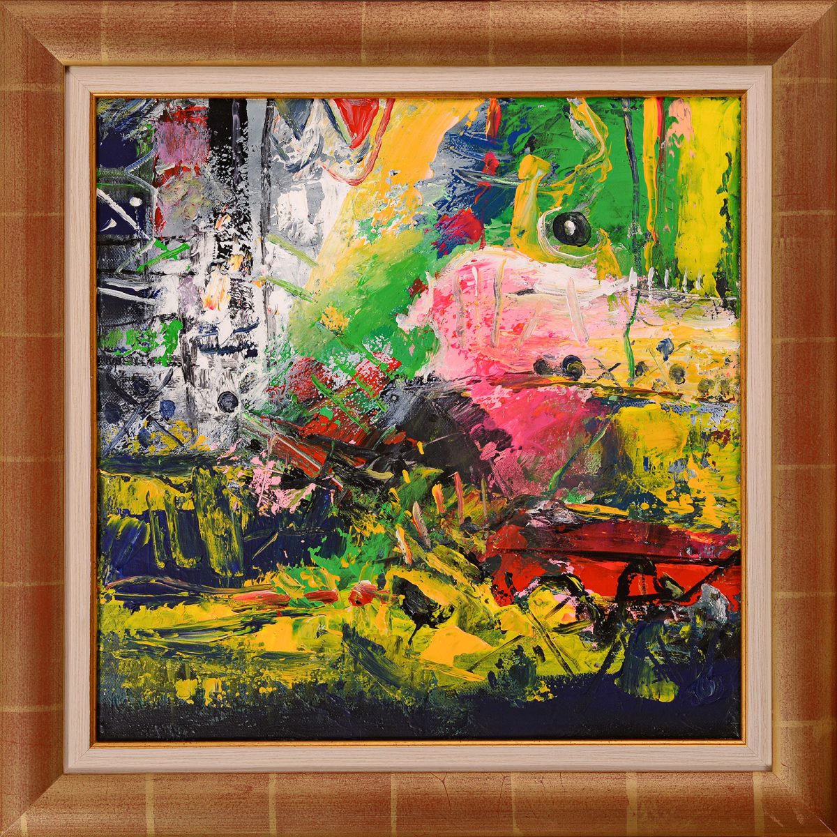 Joc cromatic – pictură în acrilic, artist Emanuel Bumbu – Emanuel Bumbu – O Galerie de Artă