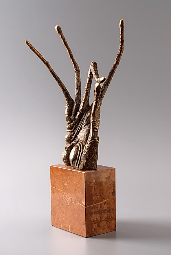 Binecuvântare IV – sculptură în bronz, artist Liviu Bumbu – Liviu Bumbu – O Galerie de Artă