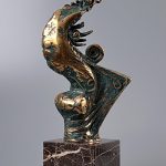 Căpcăun – sculptură în bronz, artist Liviu Bumbu – Liviu Bumbu – O Galerie de Artă