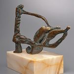 Faraon – sculptură în bronz, artist Liviu Bumbu – Liviu Bumbu – O Galerie de Artă