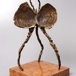 Fluture – sculptură în bronz, artist Liviu Bumbu – Liviu Bumbu – O Galerie de Artă