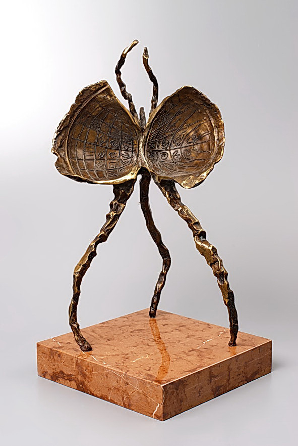 Fluture – sculptură în bronz, artist Liviu Bumbu – Liviu Bumbu – O Galerie de Artă