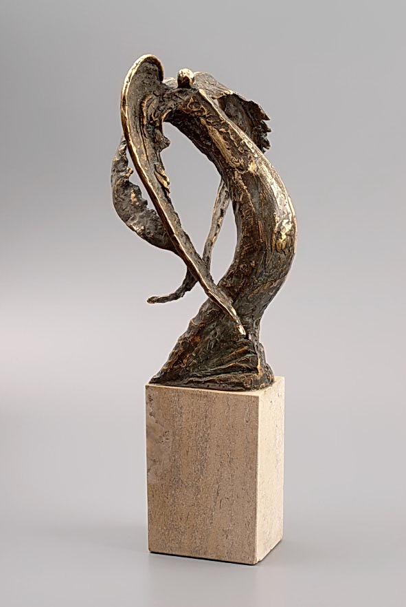 Înger – sculptură în bronz, artist Liviu Bumbu – Liviu Bumbu – O Galerie de Artă