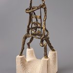 Jug – sculptură în bronz, artist Liviu Bumbu – Liviu Bumbu – O Galerie de Artă