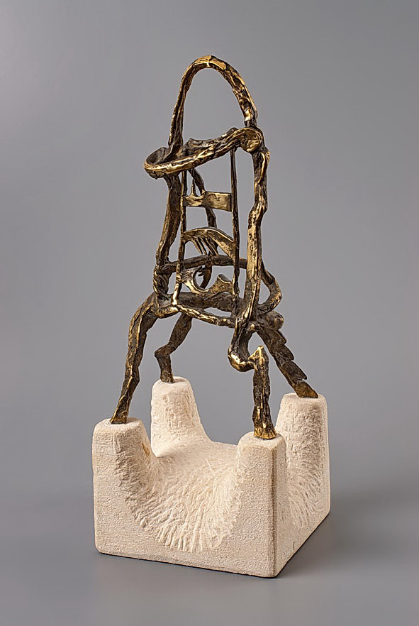 Jug – sculptură în bronz, artist Liviu Bumbu – Liviu Bumbu – O Galerie de Artă