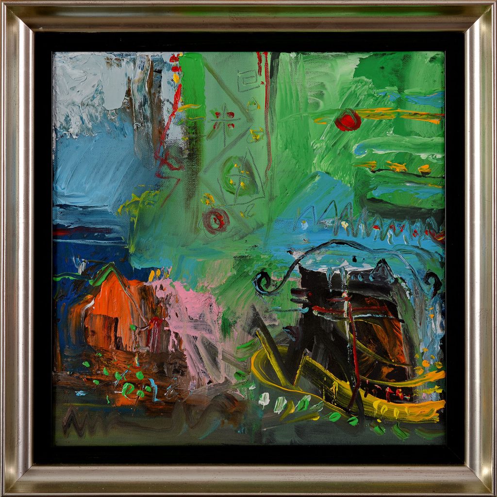 Margine de sat – pictură în acrilic, artist Emanuel Bumbu – Emanuel Bumbu – O Galerie de Artă