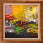 Masca Maramureșană – pictură în acrilic, artist Emanuel Bumbu – Emanuel Bumbu – O Galerie de Artă
