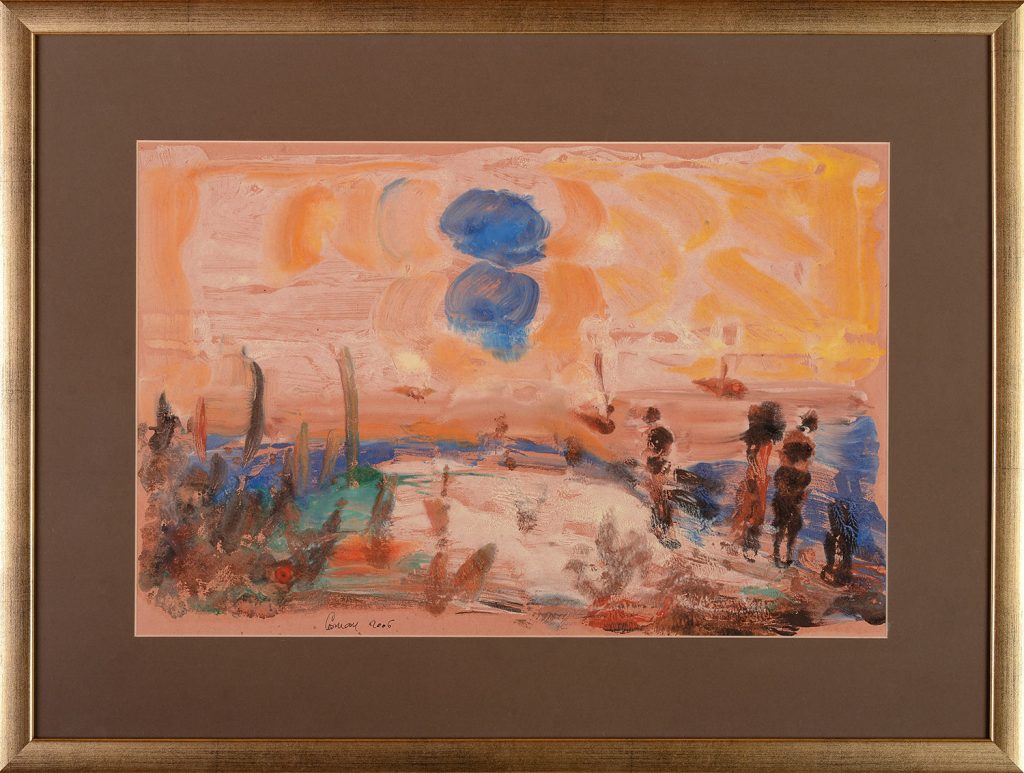 Bleu soleil – pictură în ulei, artist Octavian Cosman – Octavian Cosman – O Galerie de Artă