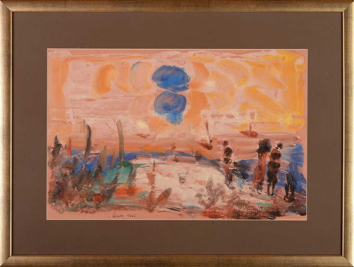 Bleu soleil – pictură în ulei, artist Octavian Cosman – Octavian Cosman – O Galerie de Artă