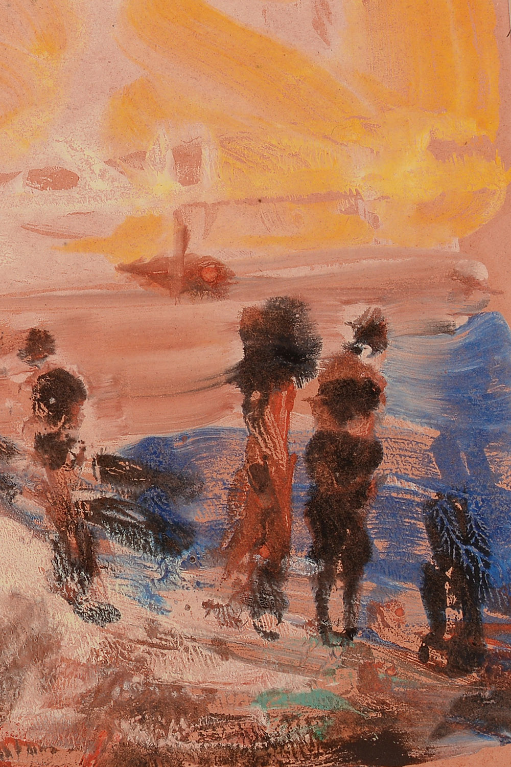 Bleu soleil – pictură în ulei, artist Octavian Cosman – Octavian Cosman – O Galerie de Artă