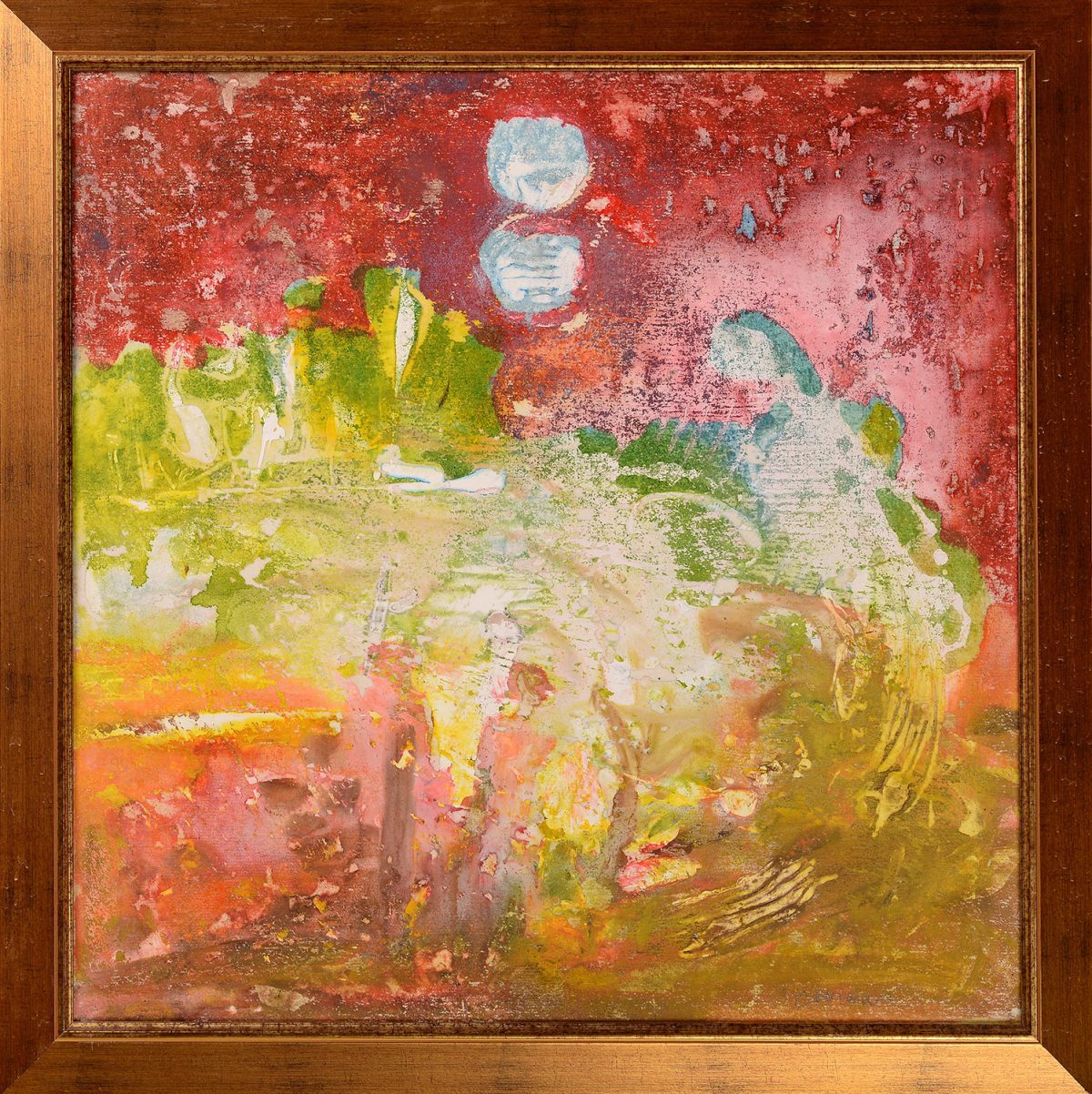 Cer roșu – pictură în ulei, artist Octavian Cosman – Octavian Cosman – O Galerie de Artă