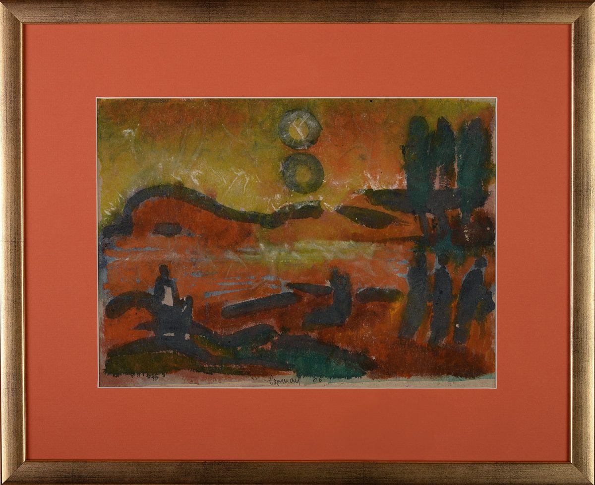 Soare dublu – pictură în ulei, artist Octavian Cosman – Octavian Cosman – O Galerie de Artă