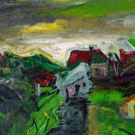 Peisaj 1 – pictură în acrilic, artist Emanuel Bumbu – Emanuel Bumbu – O Galerie de Artă
