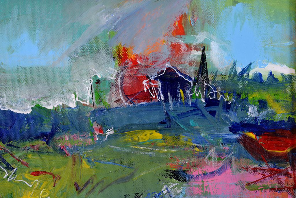 Peisaj 3 – pictură în acrilic, artist Emanuel Bumbu – Emanuel Bumbu – O Galerie de Artă