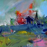 Peisaj 3 – pictură în acrilic, artist Emanuel Bumbu – Emanuel Bumbu – O Galerie de Artă