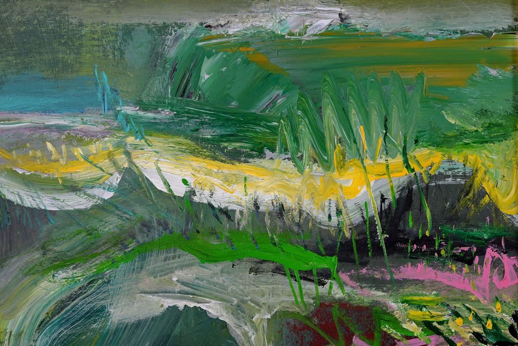 Peisaj 5 – pictură în acrilic, artist Emanuel Bumbu – Emanuel Bumbu – O Galerie de Artă