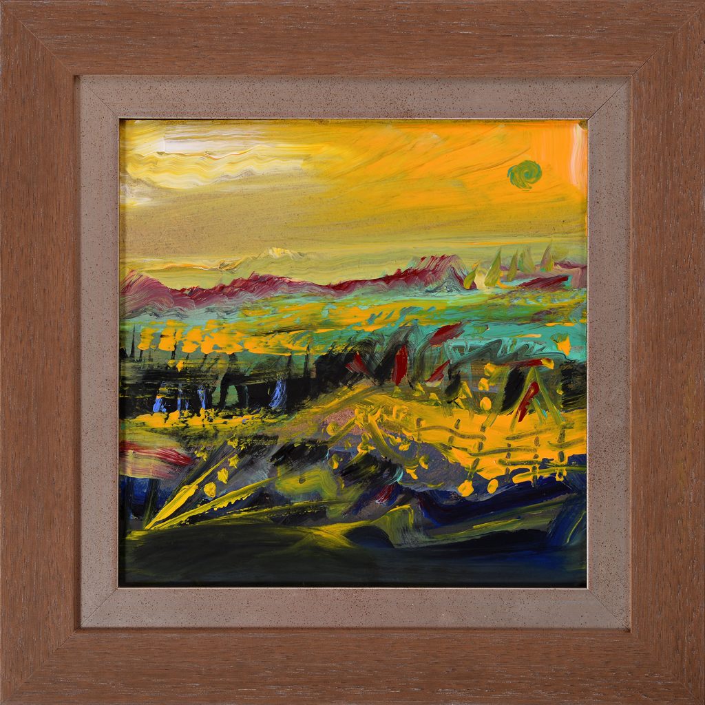 Peisaj VI – pictură în acrilic, artist Emanuel Bumbu – Emanuel Bumbu – O Galerie de Artă
