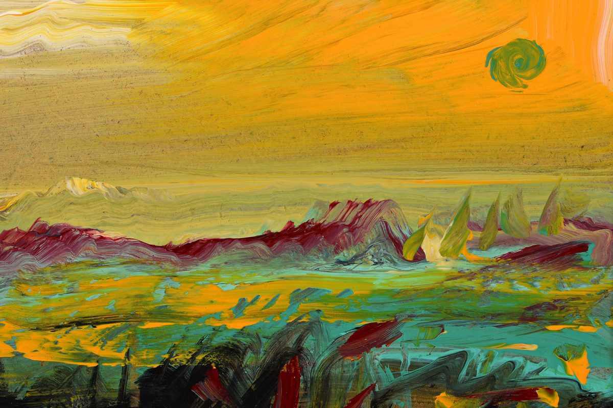 Peisaj VI – pictură în acrilic, artist Emanuel Bumbu – Emanuel Bumbu – O Galerie de Artă