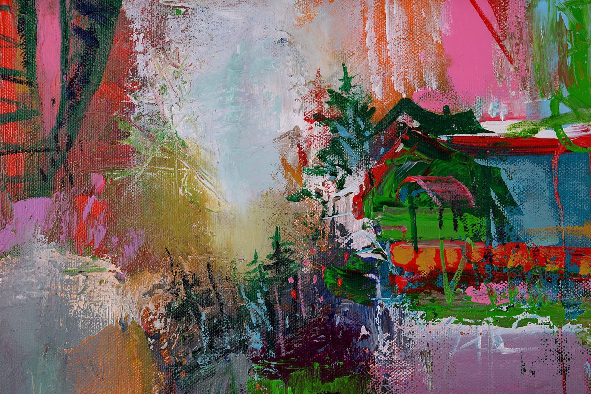 Peisaj 8 – pictură în acrilic, artist Emanuel Bumbu – Emanuel Bumbu – O Galerie de Artă