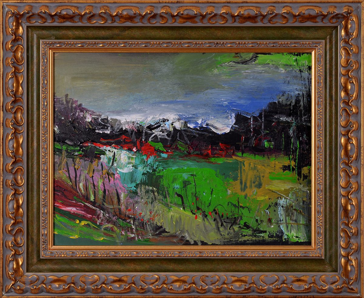 Peisaj 9 – pictură în acrilic, artist Emanuel Bumbu – Emanuel Bumbu – O Galerie de Artă