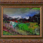 Peisaj 9 – pictură în acrilic, artist Emanuel Bumbu – Emanuel Bumbu – O Galerie de Artă