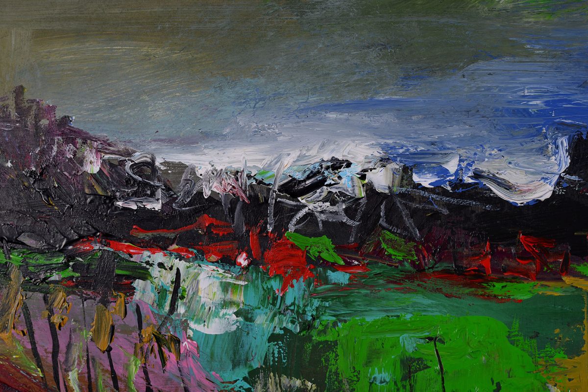 Peisaj 9 – pictură în acrilic, artist Emanuel Bumbu – Emanuel Bumbu – O Galerie de Artă