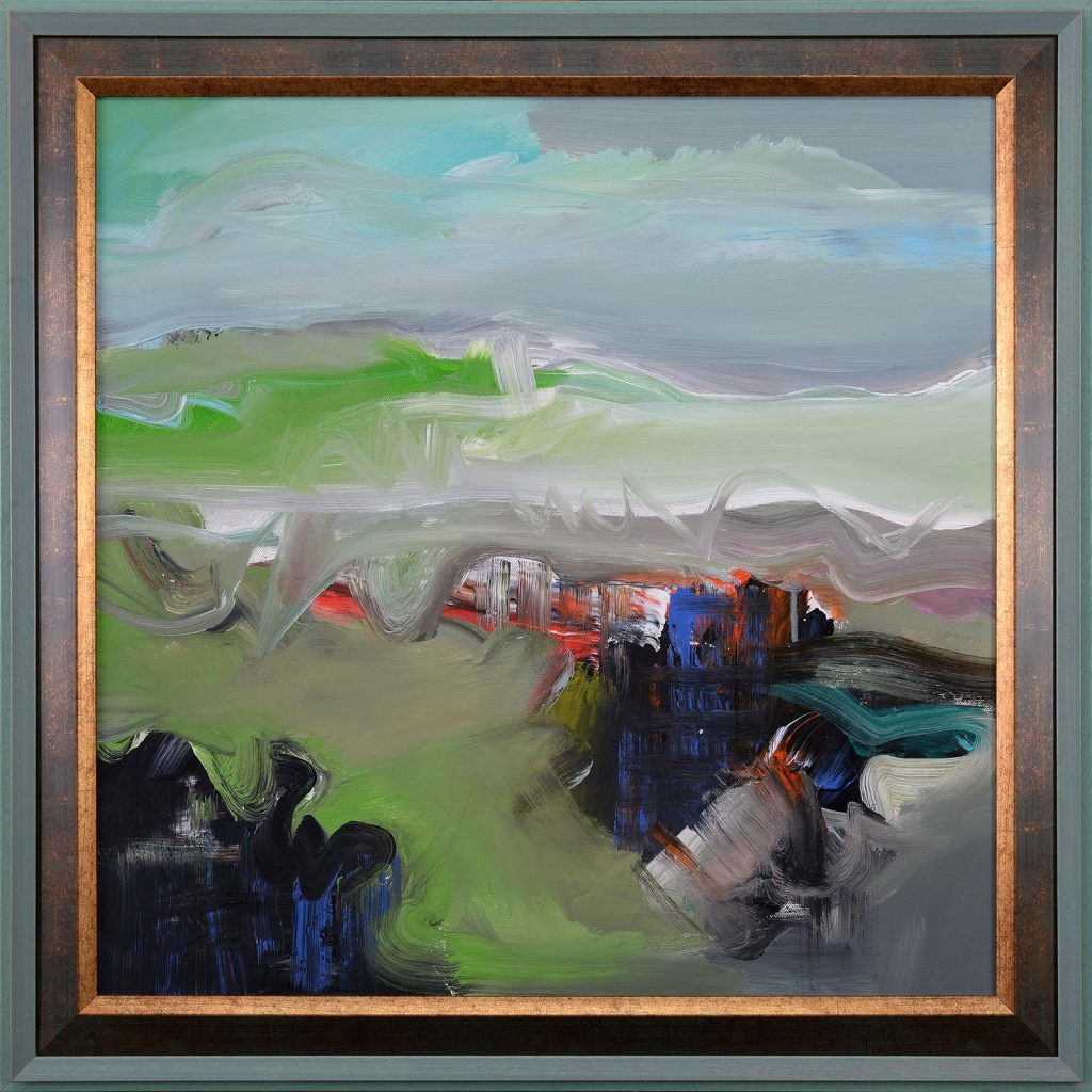 Peisaj – pictură în acrilic, artist Emanuel Bumbu – Emanuel Bumbu – O Galerie de Artă