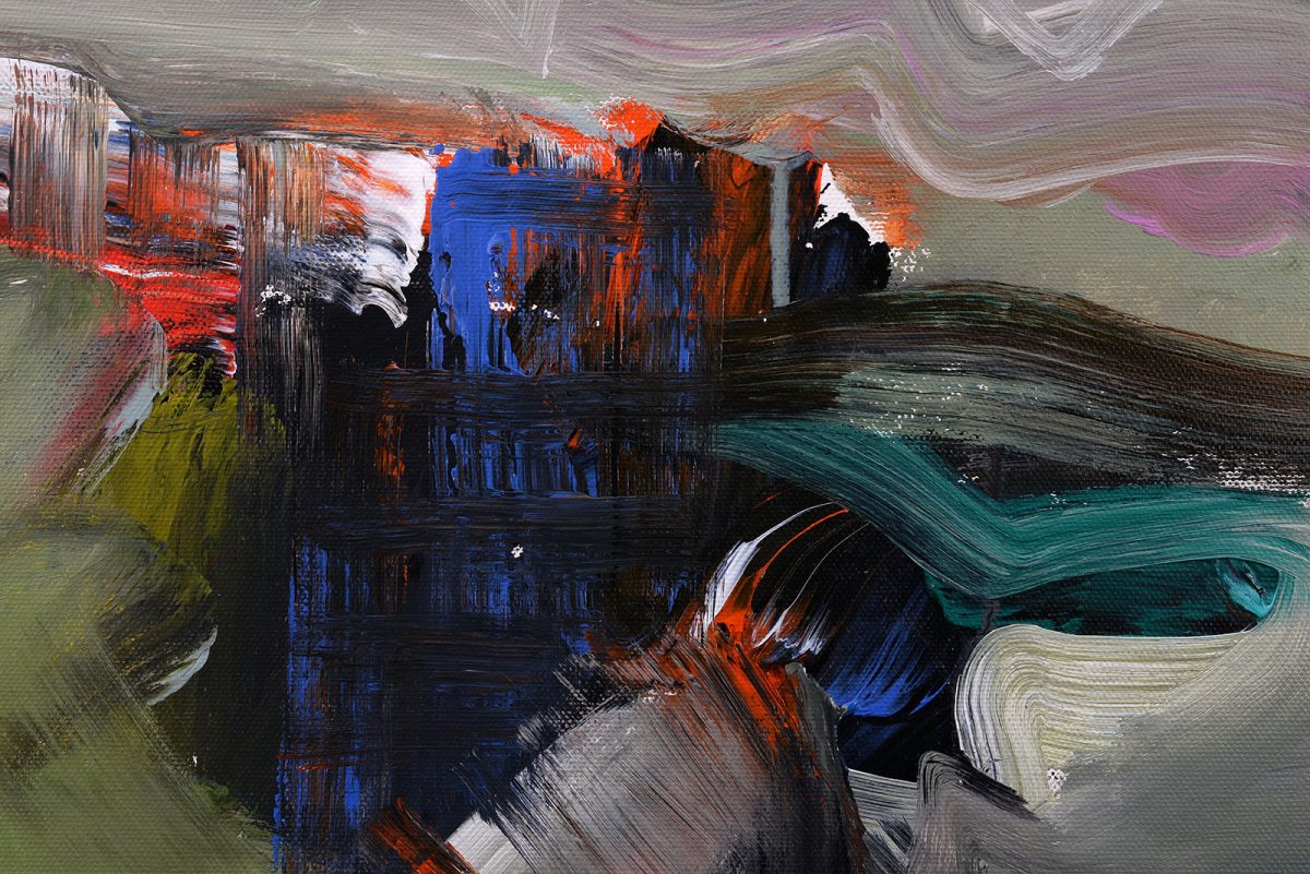 Peisaj – pictură în acrilic, artist Emanuel Bumbu – Emanuel Bumbu – O Galerie de Artă