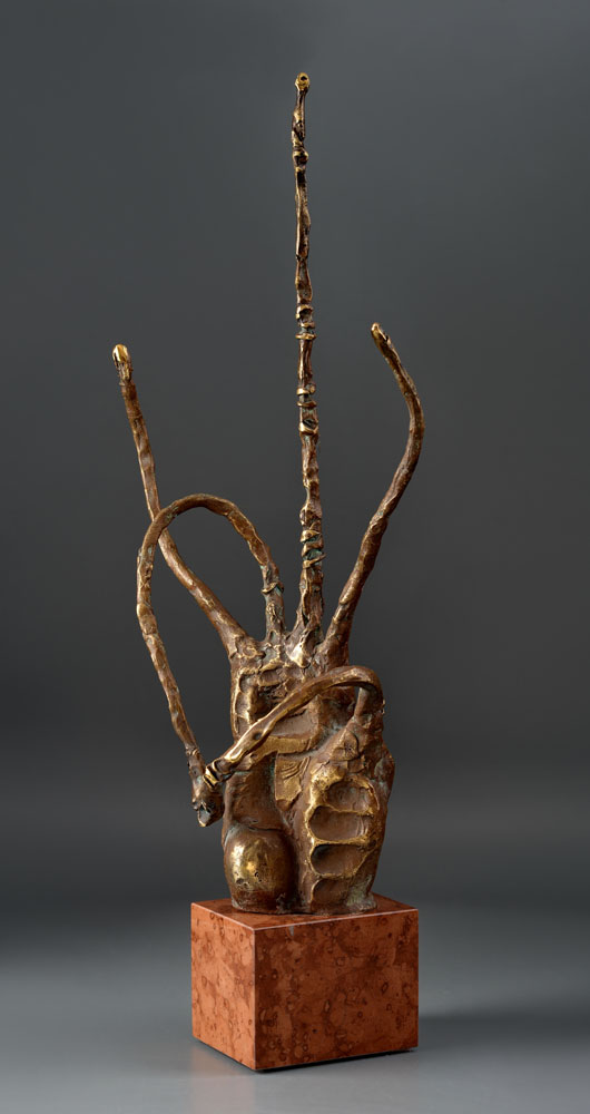 Plecăciune – sculptură în bronz, artist Liviu Bumbu – Liviu Bumbu – O Galerie de Artă