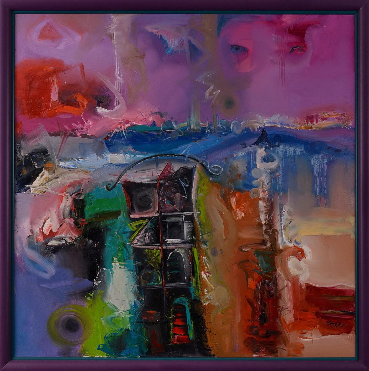 Poarta – pictură în acrilic, artist Emanuel Bumbu – Emanuel Bumbu – O Galerie de Artă