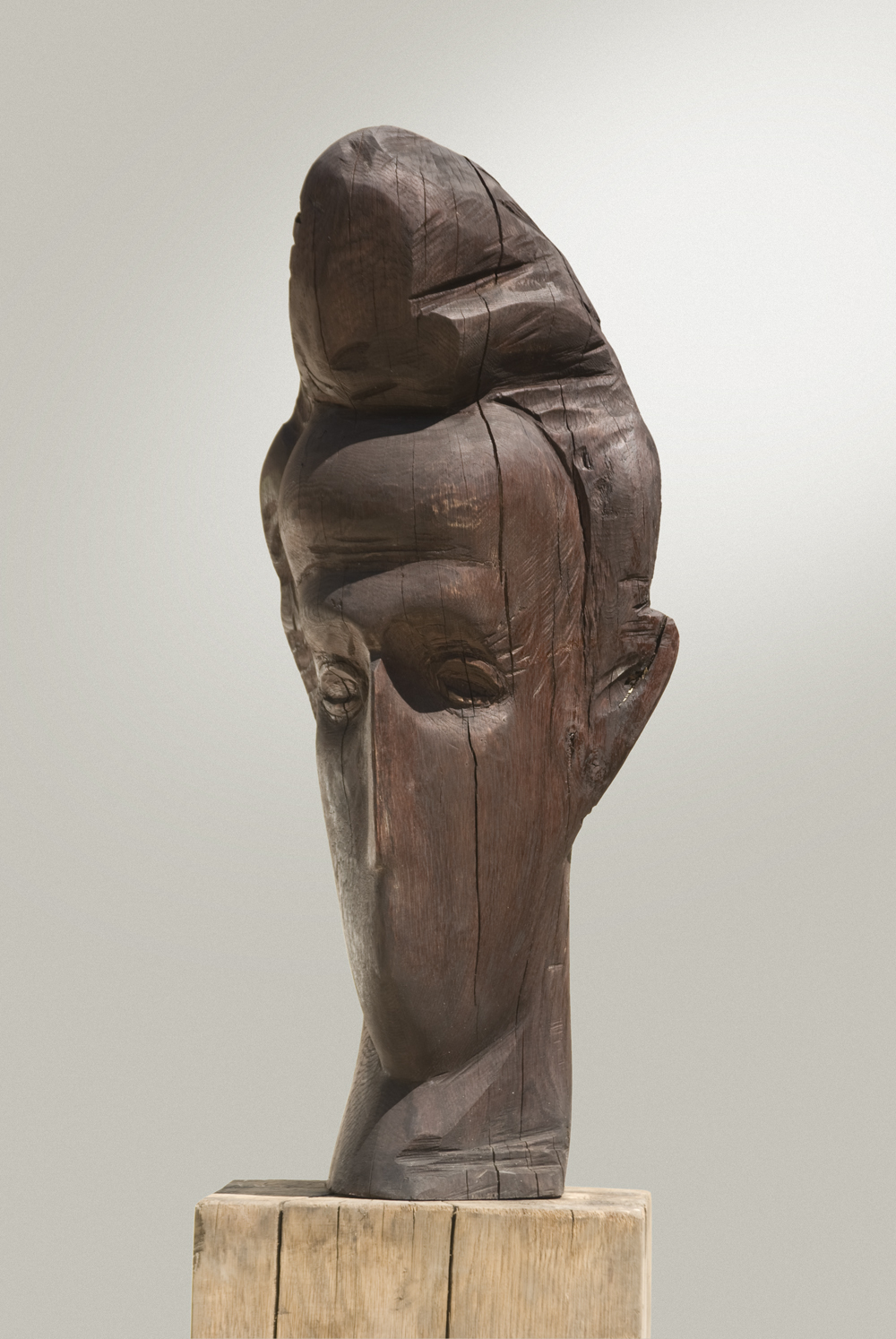 Portret – sculptură în lemn, artist Liviu Bumbu – Liviu Bumbu – O Galerie de Artă