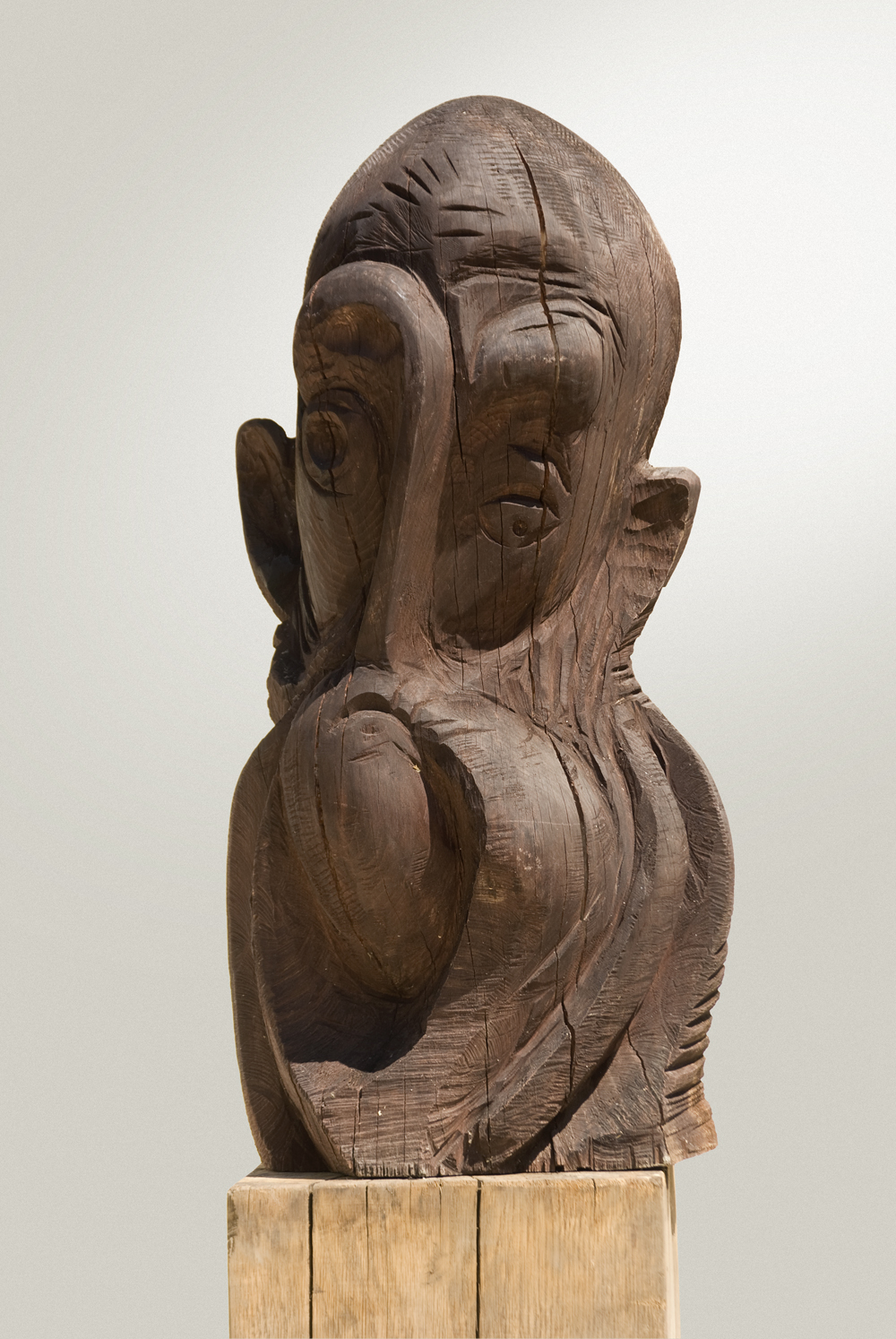 Prooroc – sculptură în lemn, artist Liviu Bumbu – Liviu Bumbu – O Galerie de Artă